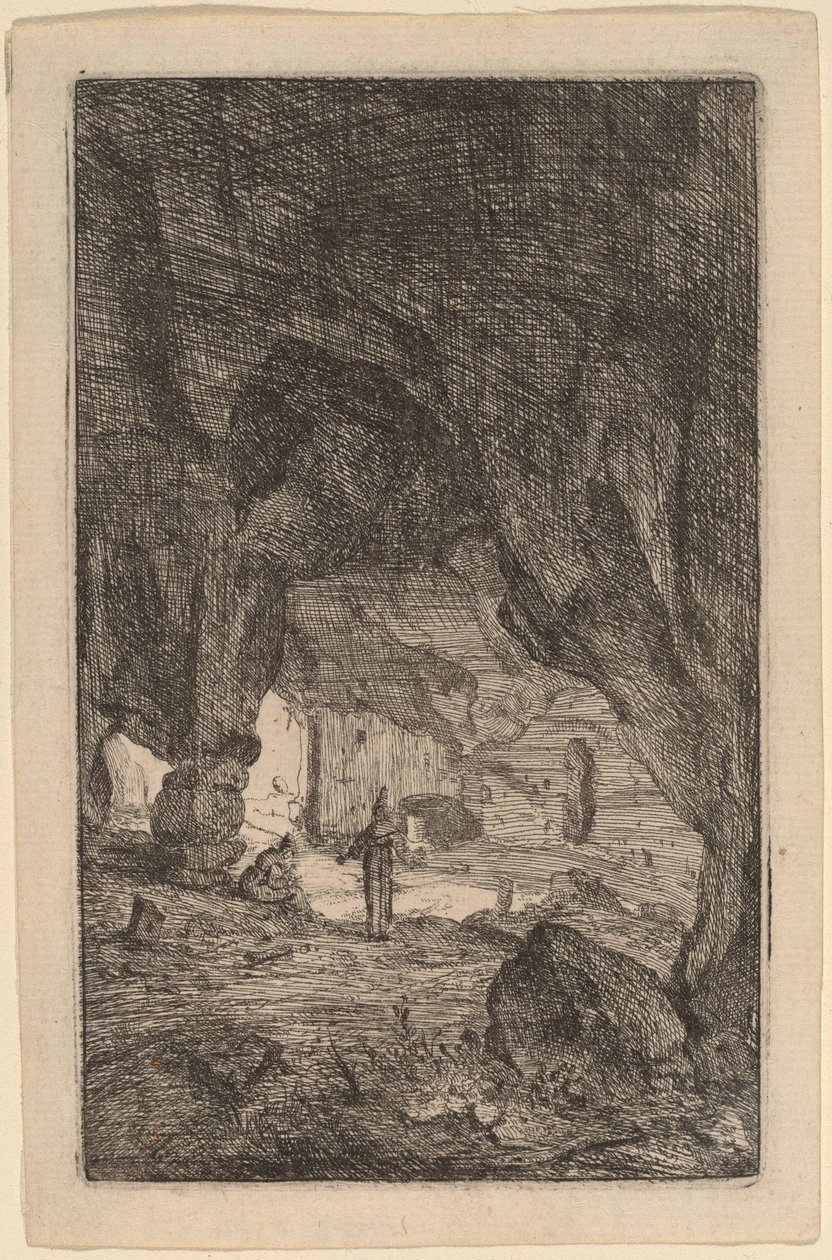 Friars ile mağara by Bartholomeus Breenbergh