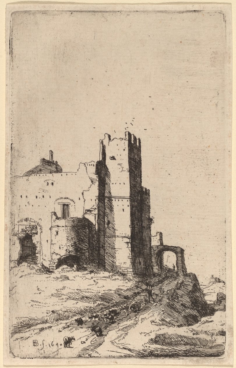 Frascati yakınlarındaki Leoni Kasabası by Bartholomeus Breenbergh