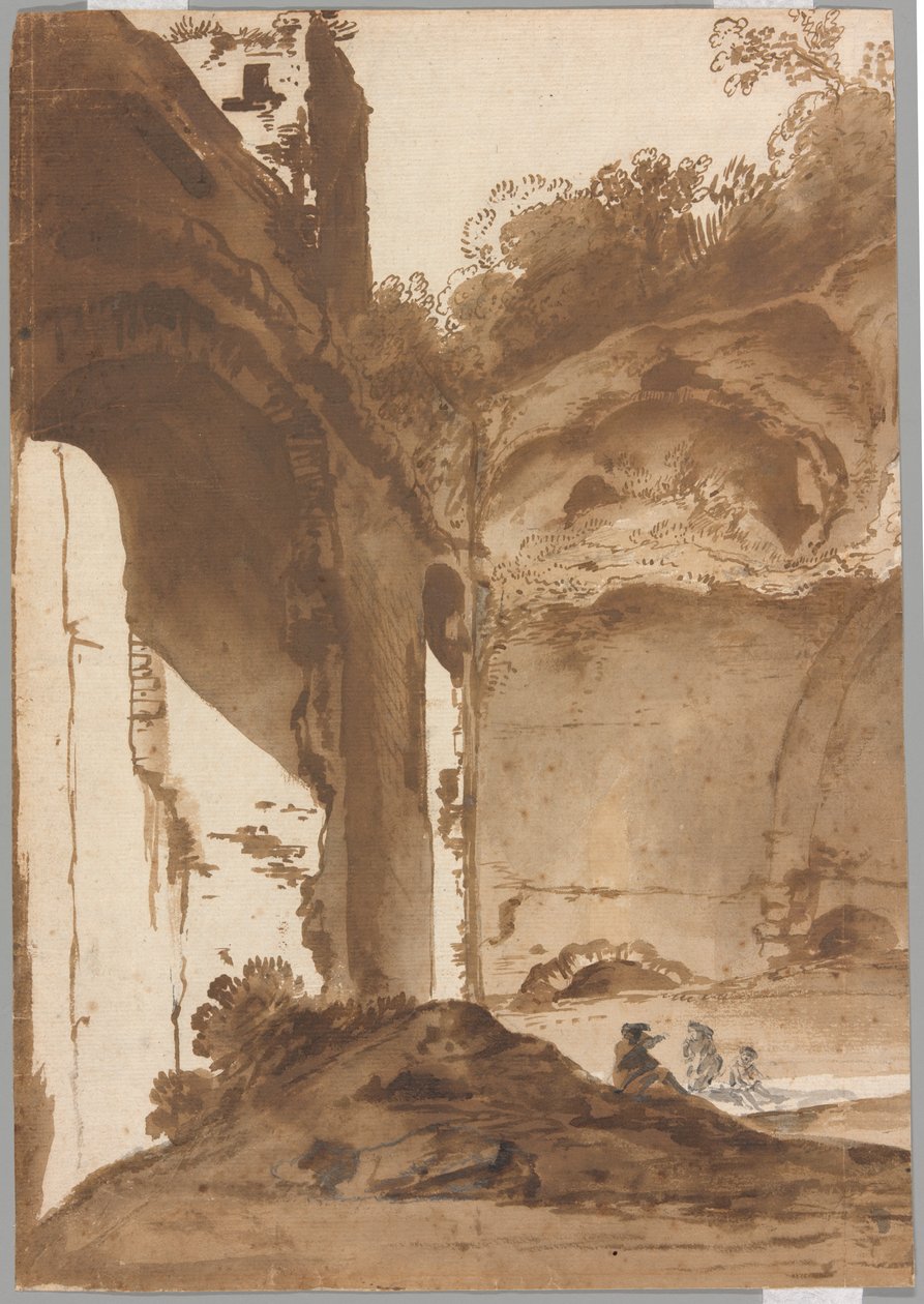 Tivoli'deki Maecenas Villası by Bartholomeus Breenbergh