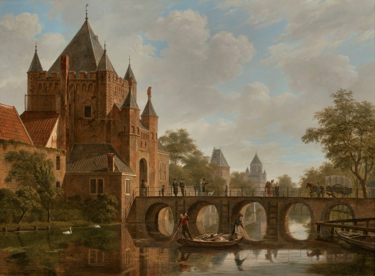 Büyük Houtpoort, Haarlem by Bartholomeus Johannes van Hove