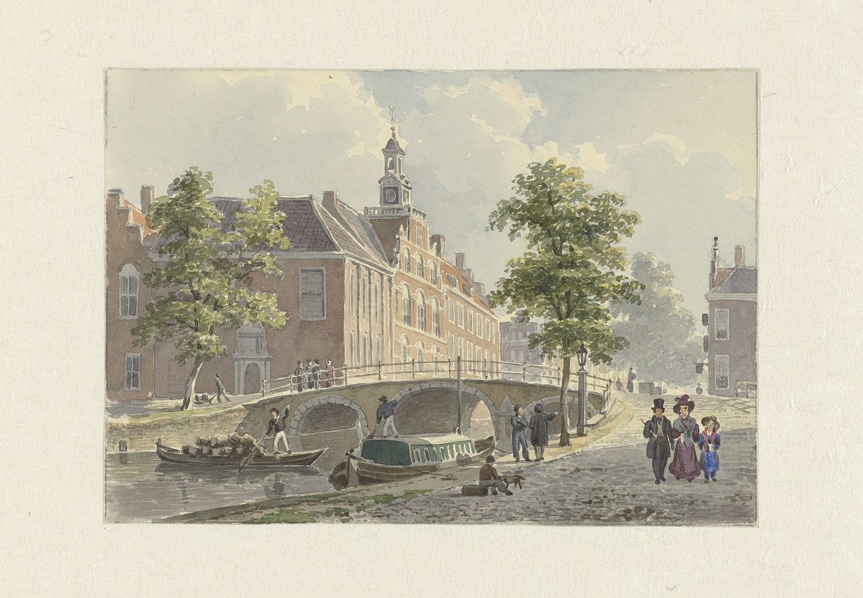 güneyde görülen Lahey'deki Spui, by Bartholomeus Johannes van Hove