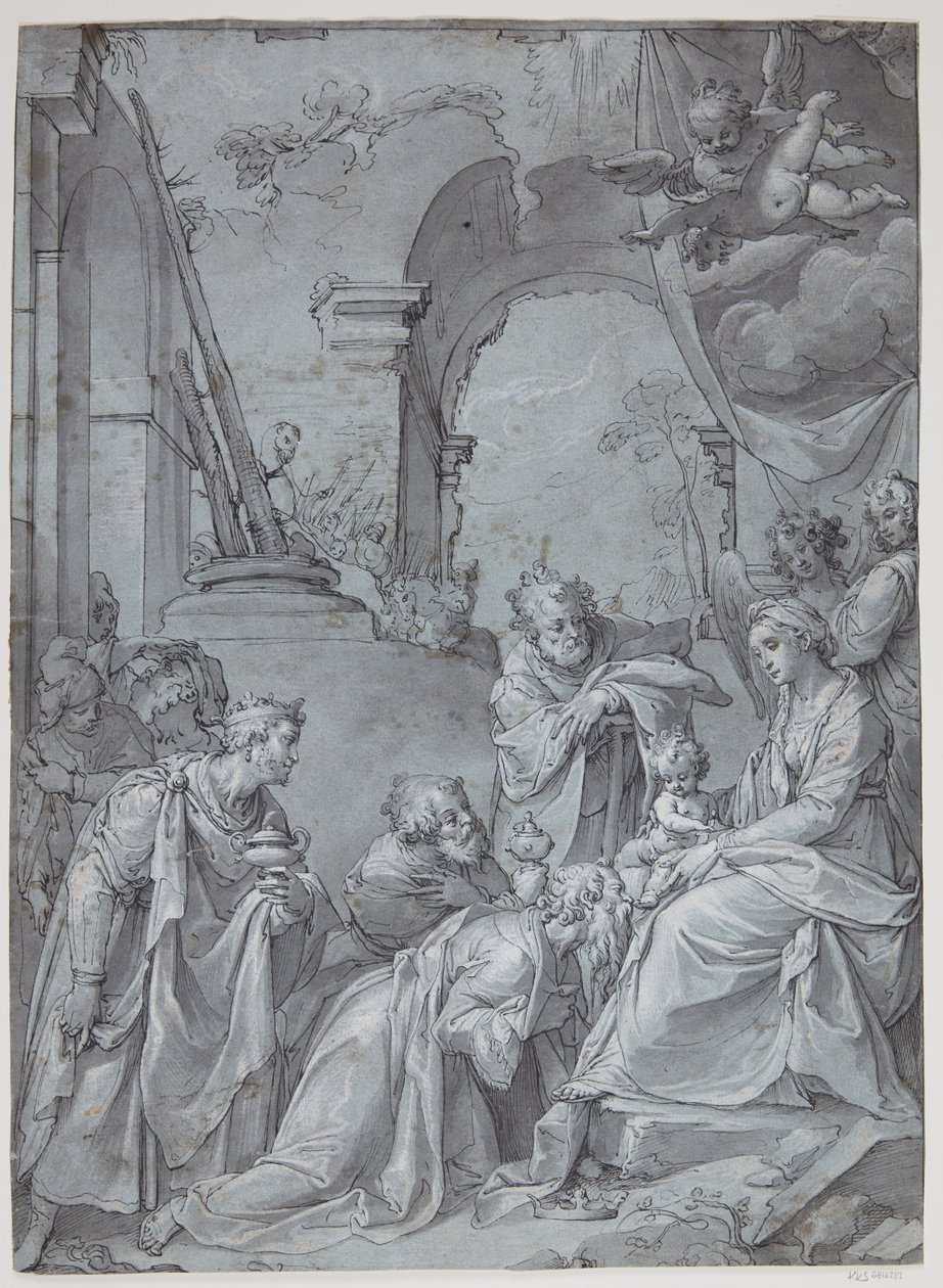 çobanların ibadeti by Bartholomeus Spranger