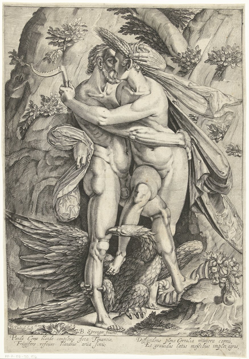 Plüton ve Ceres by Bartholomeus Willemsz. Dolendo