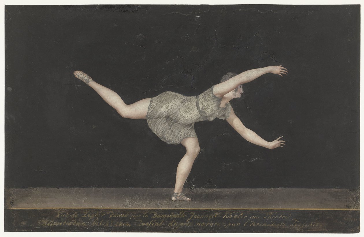 Dansçı Annette Köbler, Pas-de-Zephir sanatçısı by Bartholomeus Ziesenis