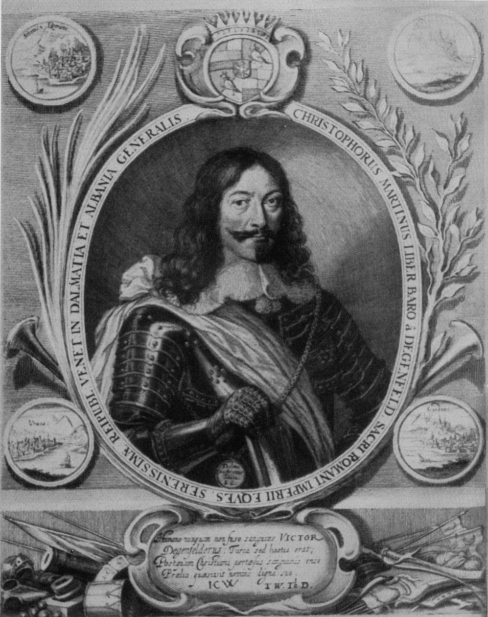 Christoph Martin von Degenfeld. Gravür, 17. yüzyıl by Bartholomäus Kilian