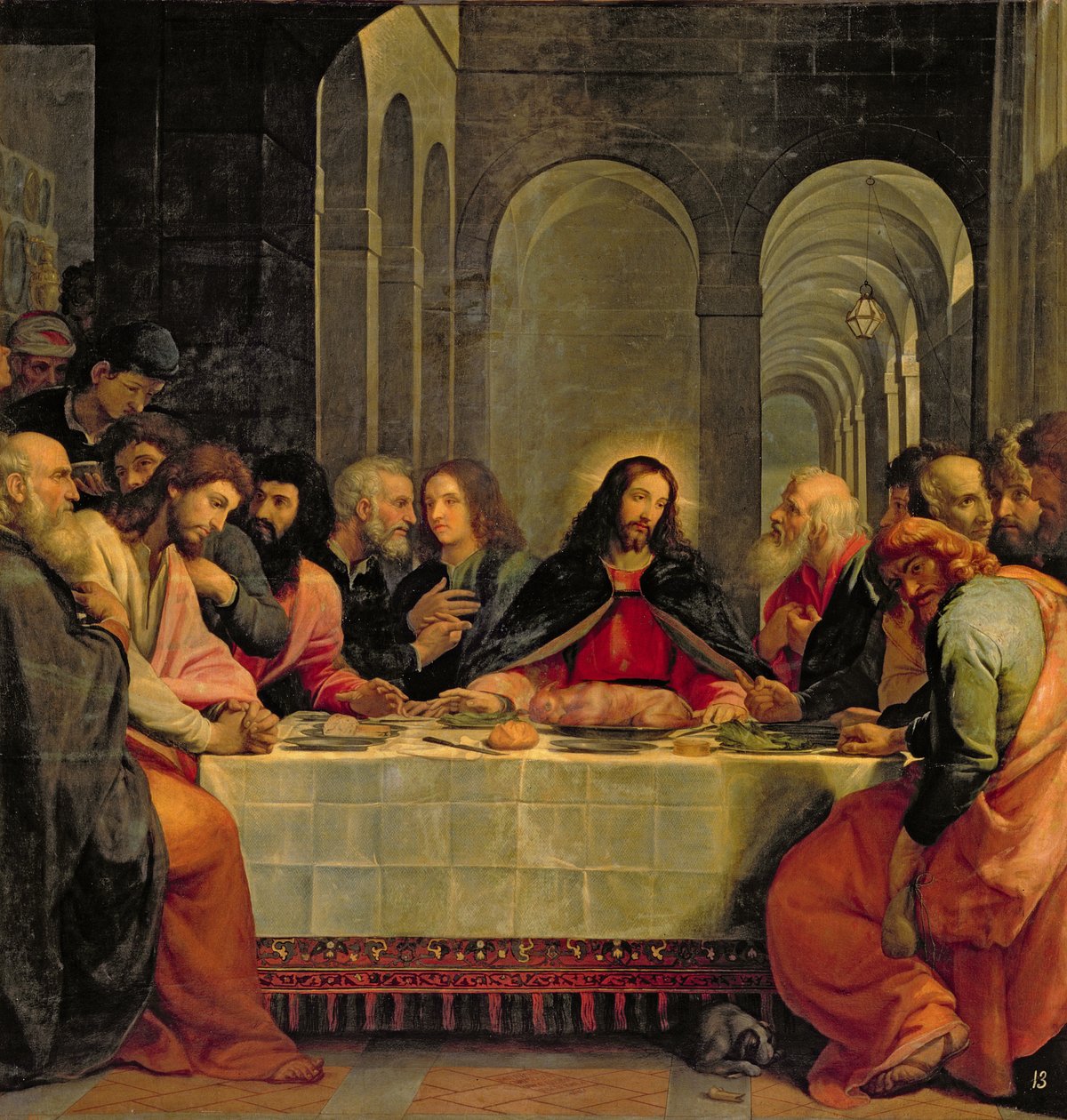Son Akşam Yemeği by Bartolomé Carducho