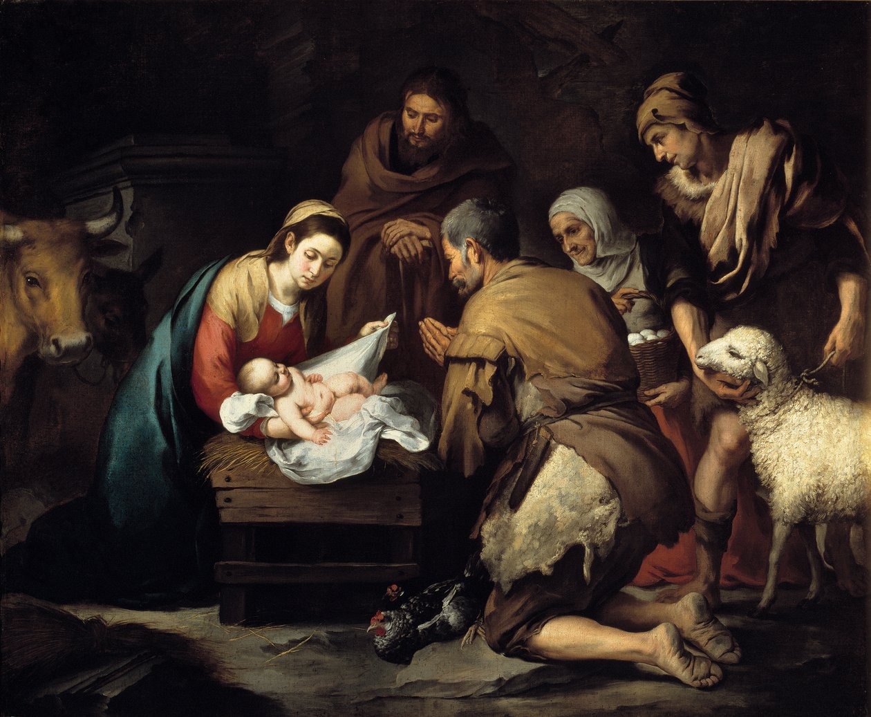 çobanların hayranlığı by Bartolomé Esteban Murillo