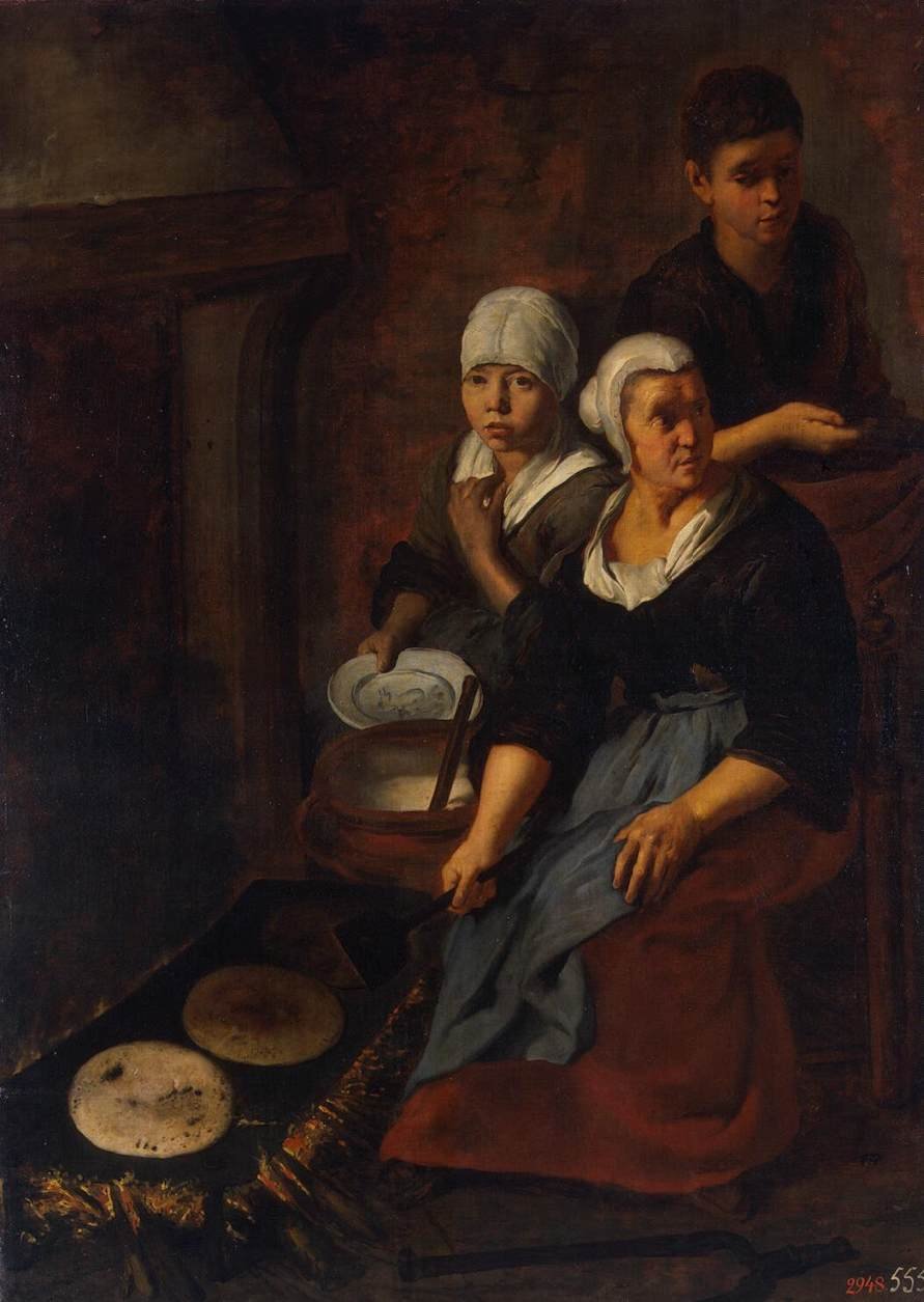 Düz Kek Pişirme by Bartolomé Esteban Murillo