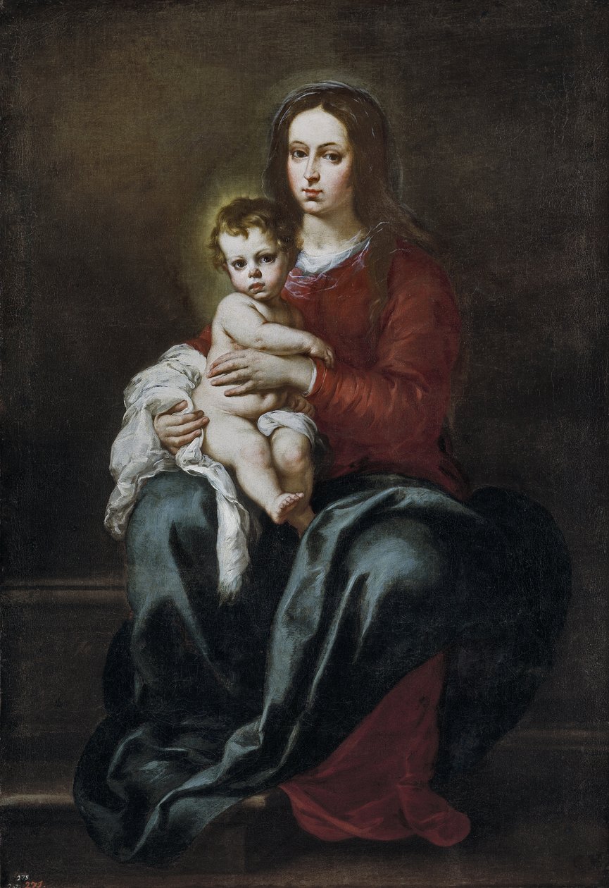 madonna ve çocuk by Bartolomé Esteban Murillo