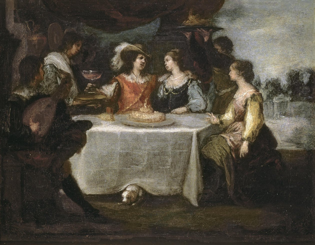 Müsrif oğlunun dağılması by Bartolomé Esteban Murillo