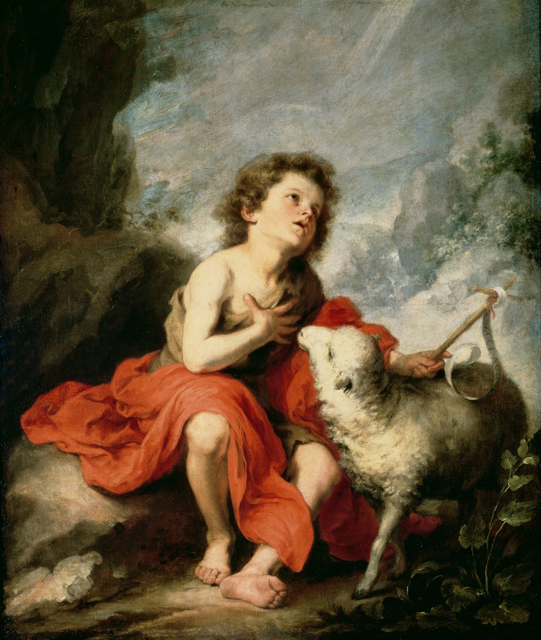 St. John the Baptist as a Child, c.1665  by Bartolomé Esteban Murillo