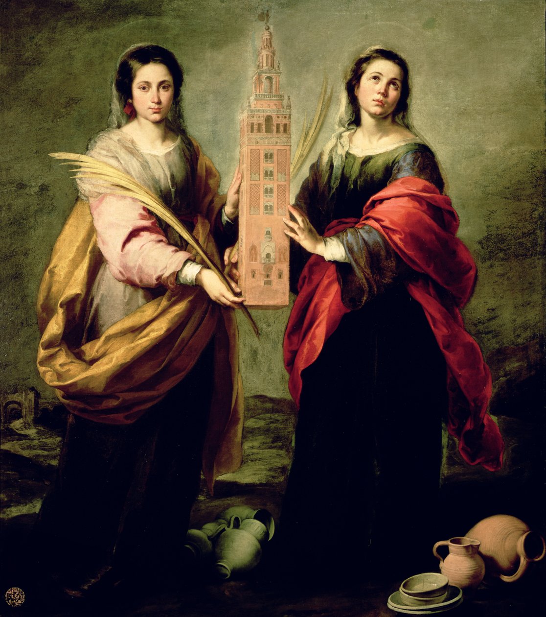 Aziz Justina ve Aziz Rufina, 1675 by Bartolomé Esteban Murillo