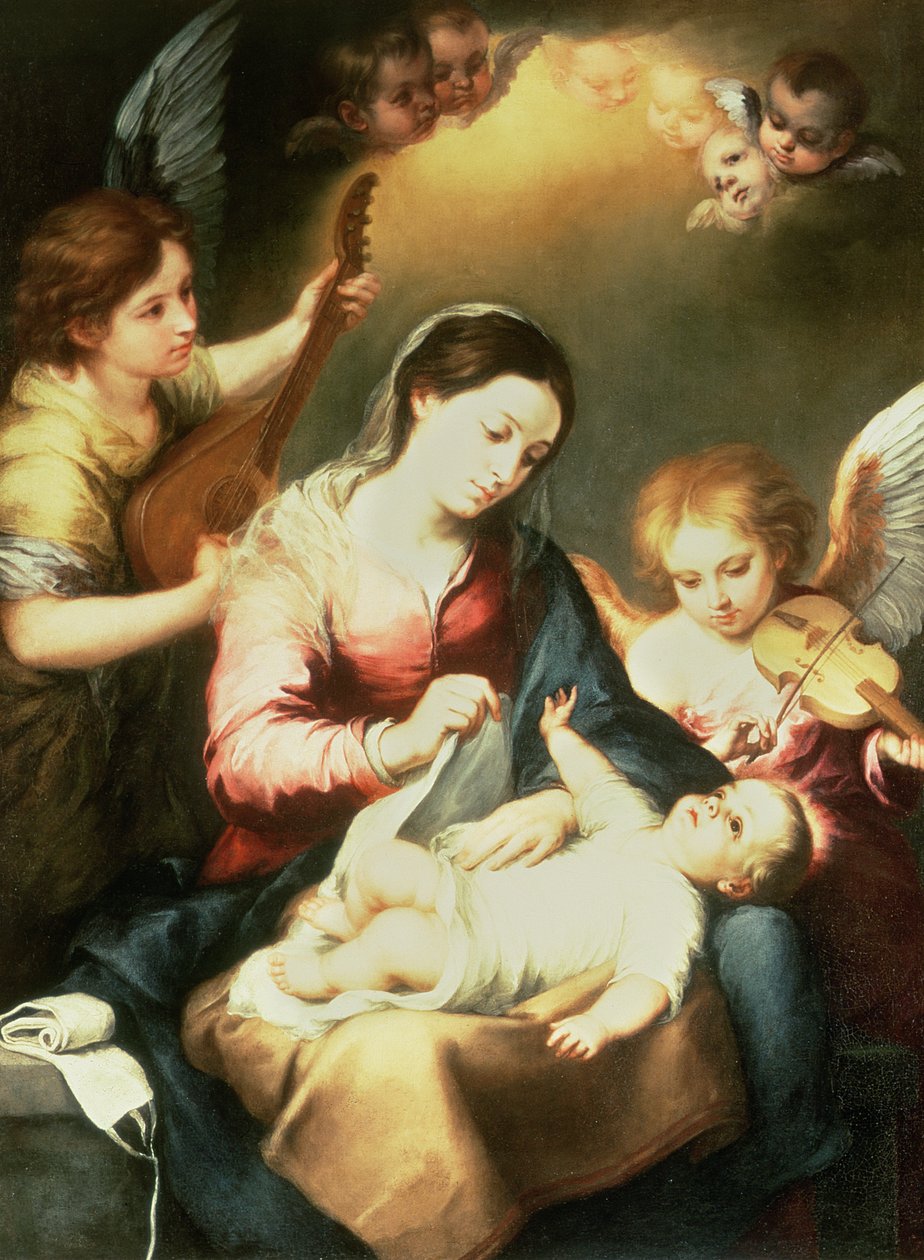 Kundaklama Giysilerinin Bakiresi by Bartolomé Esteban Murillo
