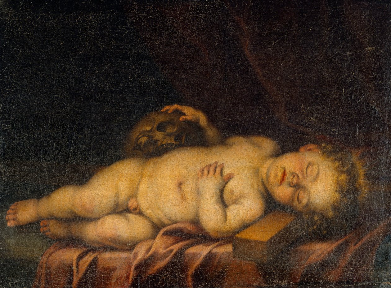 İsa Çocuk Çarmıhta Uyuyor by Bartolomé Esteban Murillo