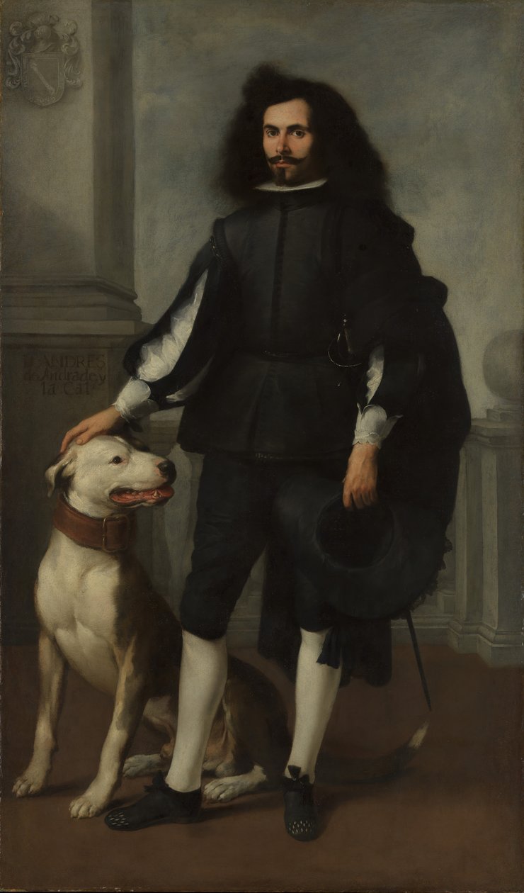 Don Andrés de Andrade ve Cal, yak. 1665-72. by Bartolomé Esteban Murillo