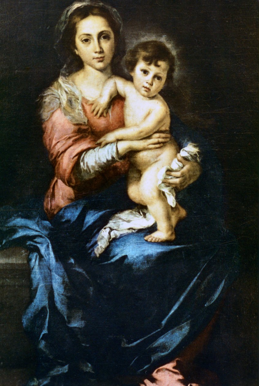 Çocuklu Our Lady, c1638-1682 by Bartolomé Esteban Murillo