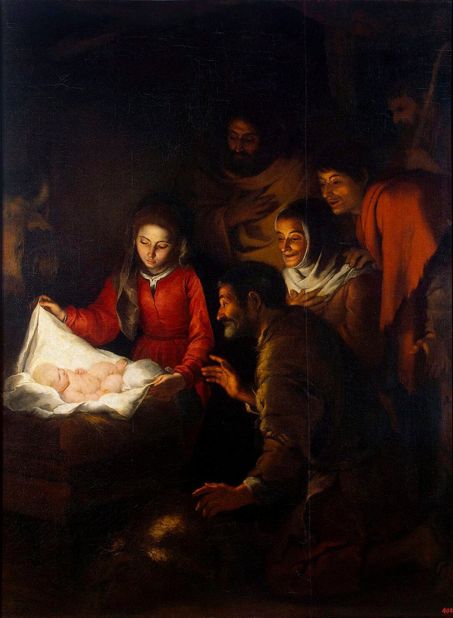 Çobanların Tapınması, c1650. by Bartolomé Esteban Murillo