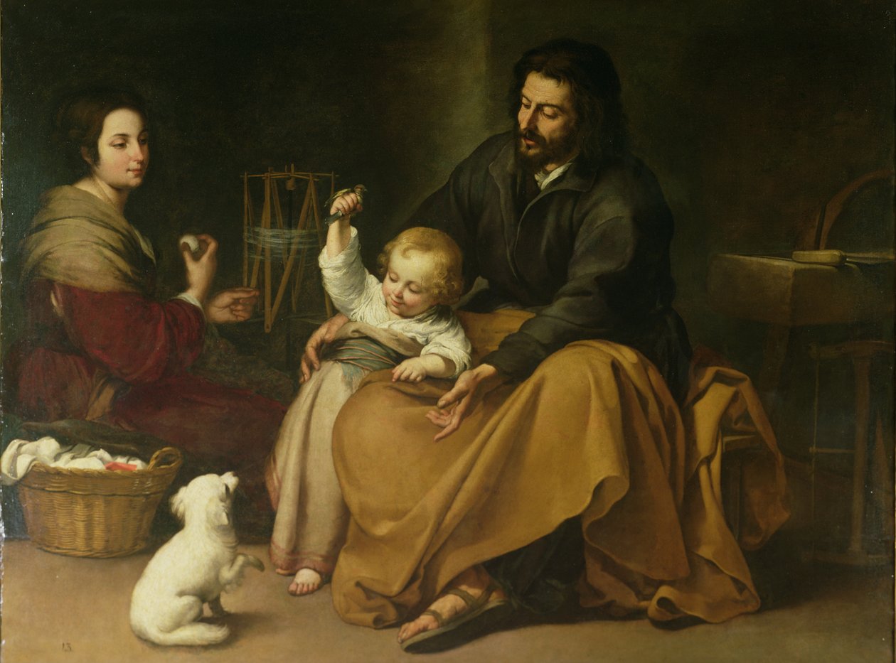 Küçük Kuşlu Kutsal Aile, c.1650 by Bartolomé Esteban Murillo