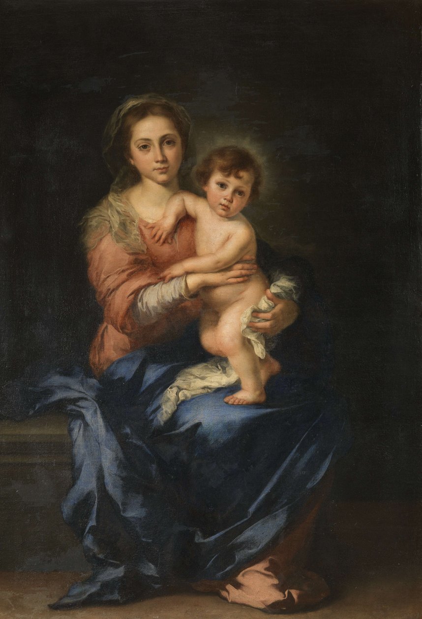 Bakire ve Çocuk, 1650. by Bartolomé Esteban Murillo
