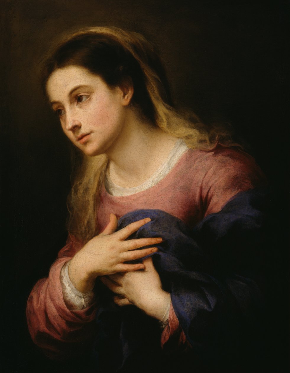 Müjdenin Bakiresi, 1670-80 by Bartolomé Esteban Murillo