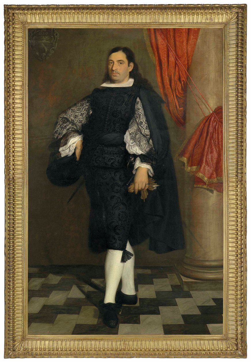 Bir beyefendi portresi by Bartolome Esteban and studio Murillo