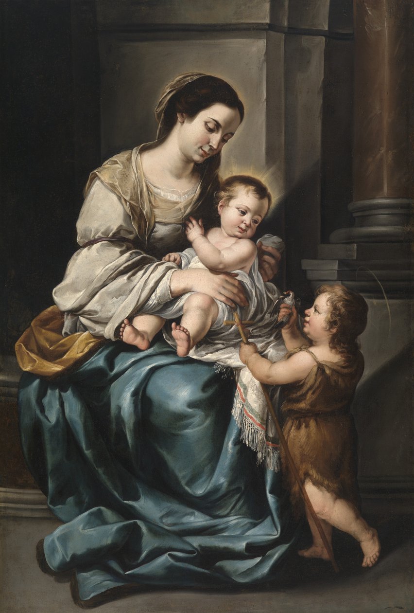 La Serrana veya Madonna ve Çocuk, bebek St. John ile (tuval üzerine yağlıboya) by Bartolomé Esteban Murillo