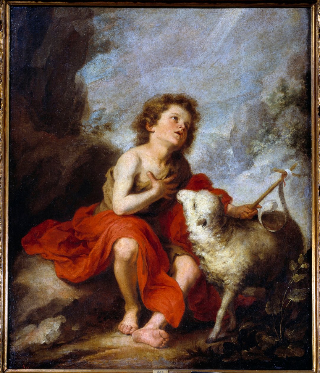 Bartolome Murillo (1618-1682) tarafından Vaftizci Yahya Çocuk Tablosunun Temsili 17. Yüzyıl Güneşi. 1,21x0,99 m Madrid, Prado Müzesi by Bartolomé Esteban Murillo