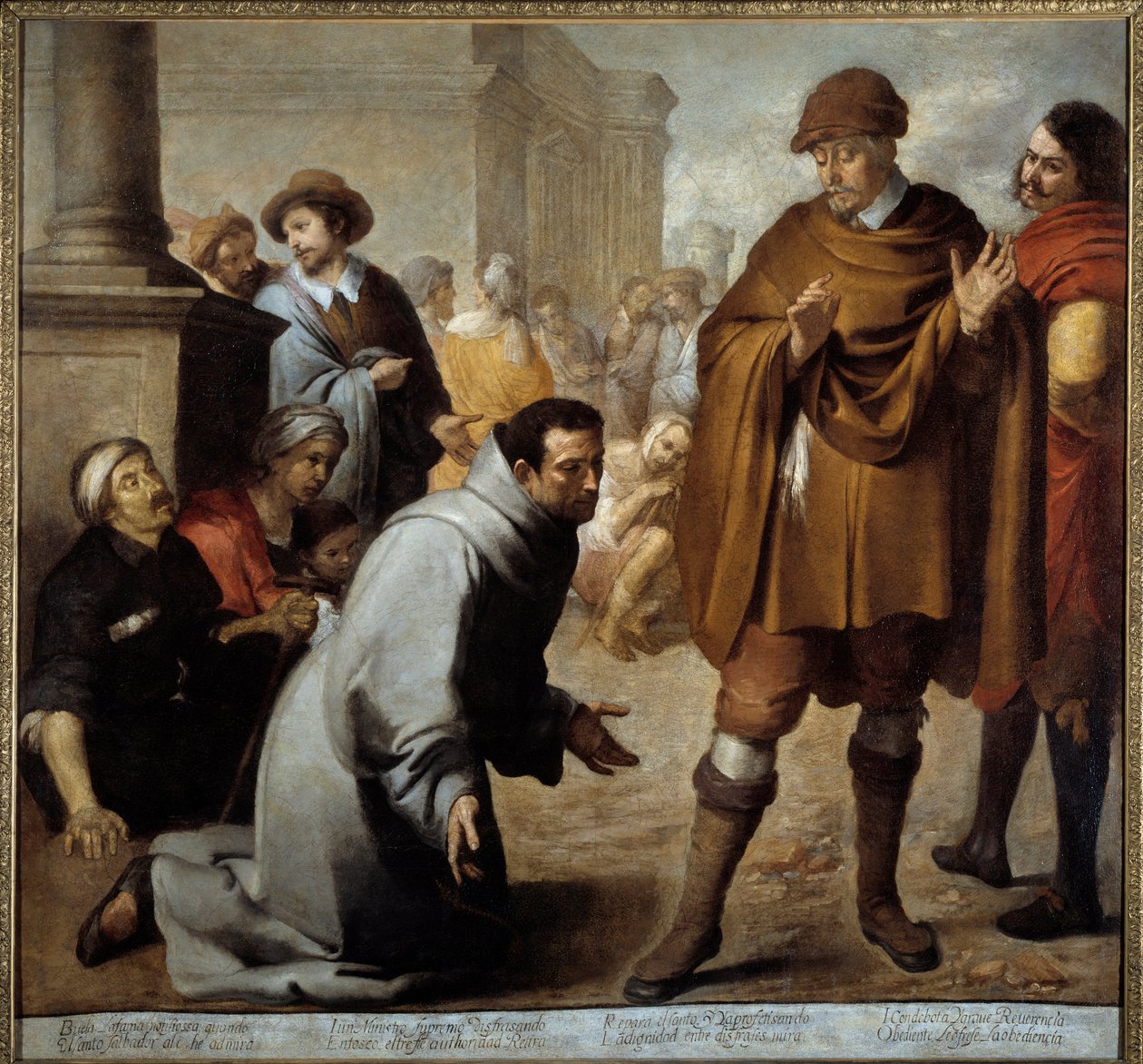 San Salvador de Horta (1520-1567) ve Mucizeleri sorgulayan Aragon Engizisyoncusu Bartolome Murillo (1618-1682) 1645 Sun. 1,78x1,9 m Bayonne, Musee Bonnat by Bartolomé Esteban Murillo