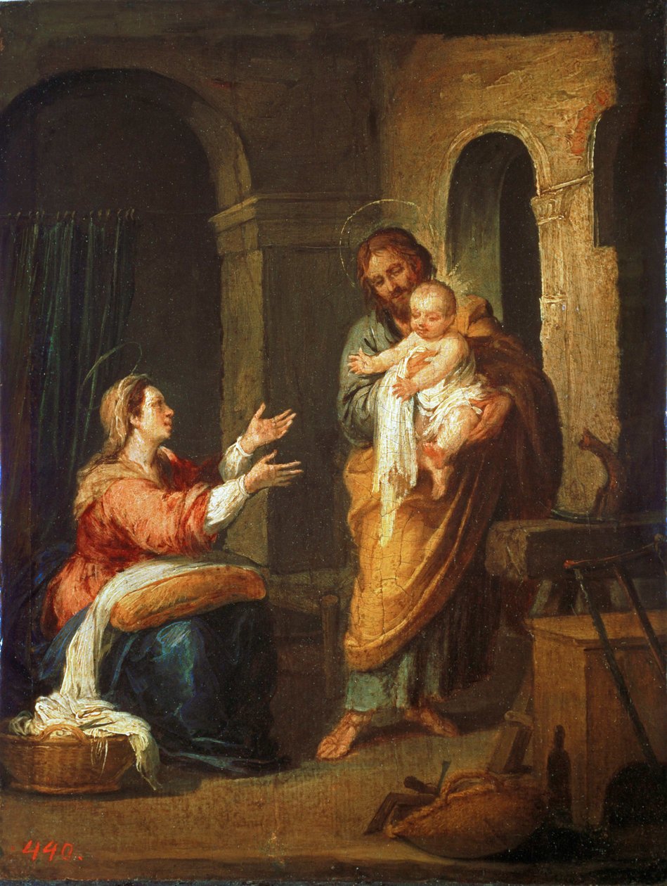 Kutsal Aile (tuval üzerine resim) by Bartolome Esteban Murillo