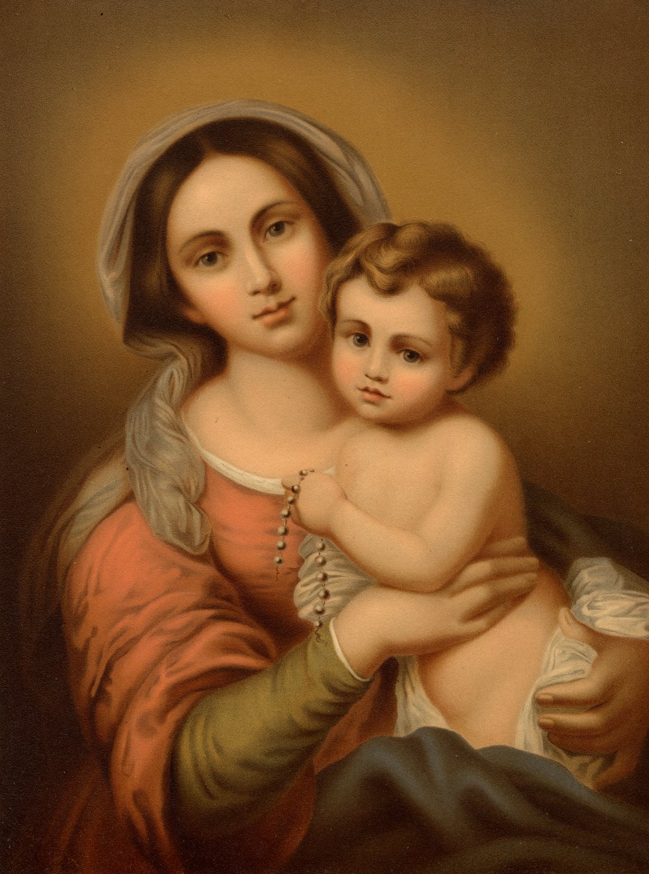 Çocukla Madonna by Bartolome Esteban after Murillo