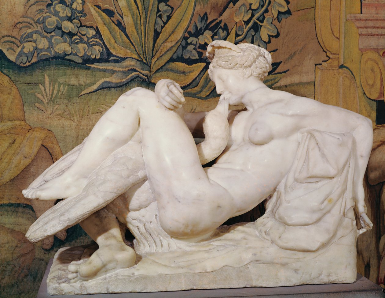 Leda ve Kuğu (mermer) by Bartolomeo Ammannati