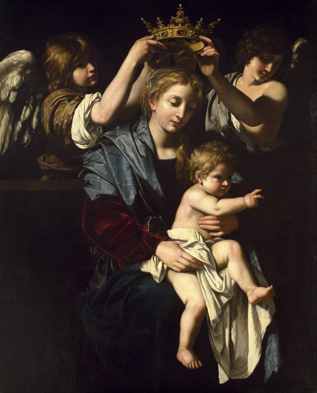 Meleklerle Bakire ve Çocuk by Bartolomeo Cavarozzi