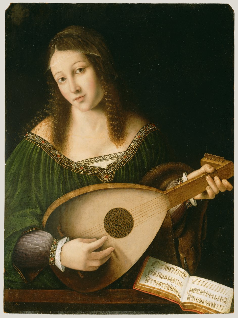 Ud Çalan Kadın, c.1530 by Bartolomeo Veneto