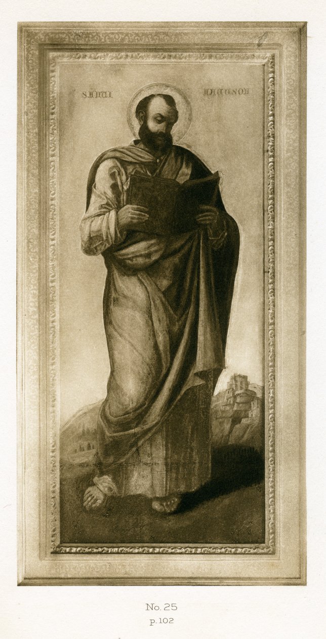 Male Saint, belki St. Mark, c.1490 (panelde yağ ve tempera) by Bartolomeo Vivarini