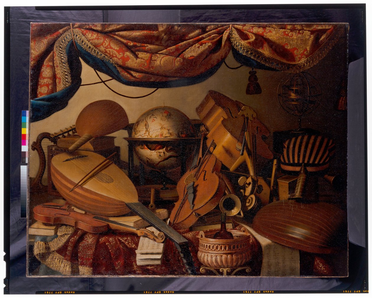 Müzik Aletleriyle Natürmort by Bartolomeo Bettera