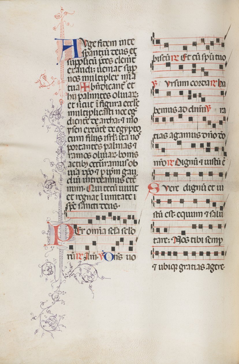 Yanlış satış: Fol. 111v, Palm Sunday ayini, 1469