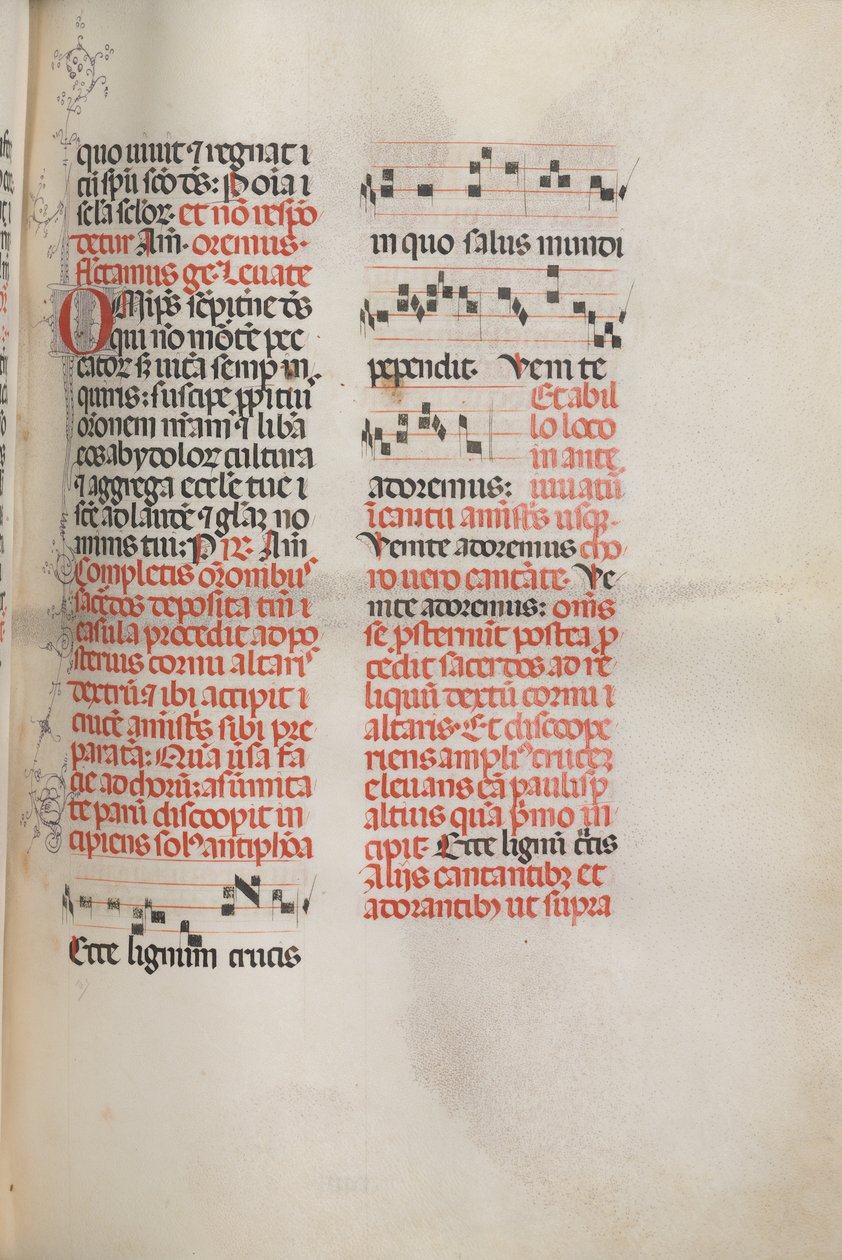 Yanlış satış: Fol. 148: Haç ağacına bakın için müzik..., 1469 by Bartolomeo Caporali