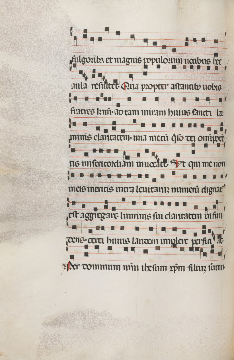 Yanlış satış: Fol. 153v: Exultet için Müzik, 1469 by Bartolomeo Caporali