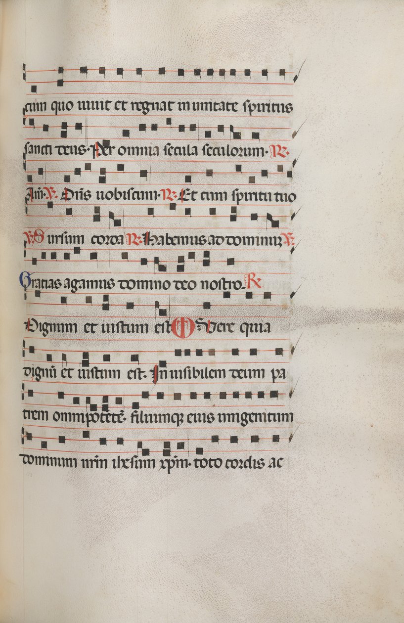 Yanlış satış: Fol. 154: Exultet için Müzik, 1469 by Bartolomeo Caporali