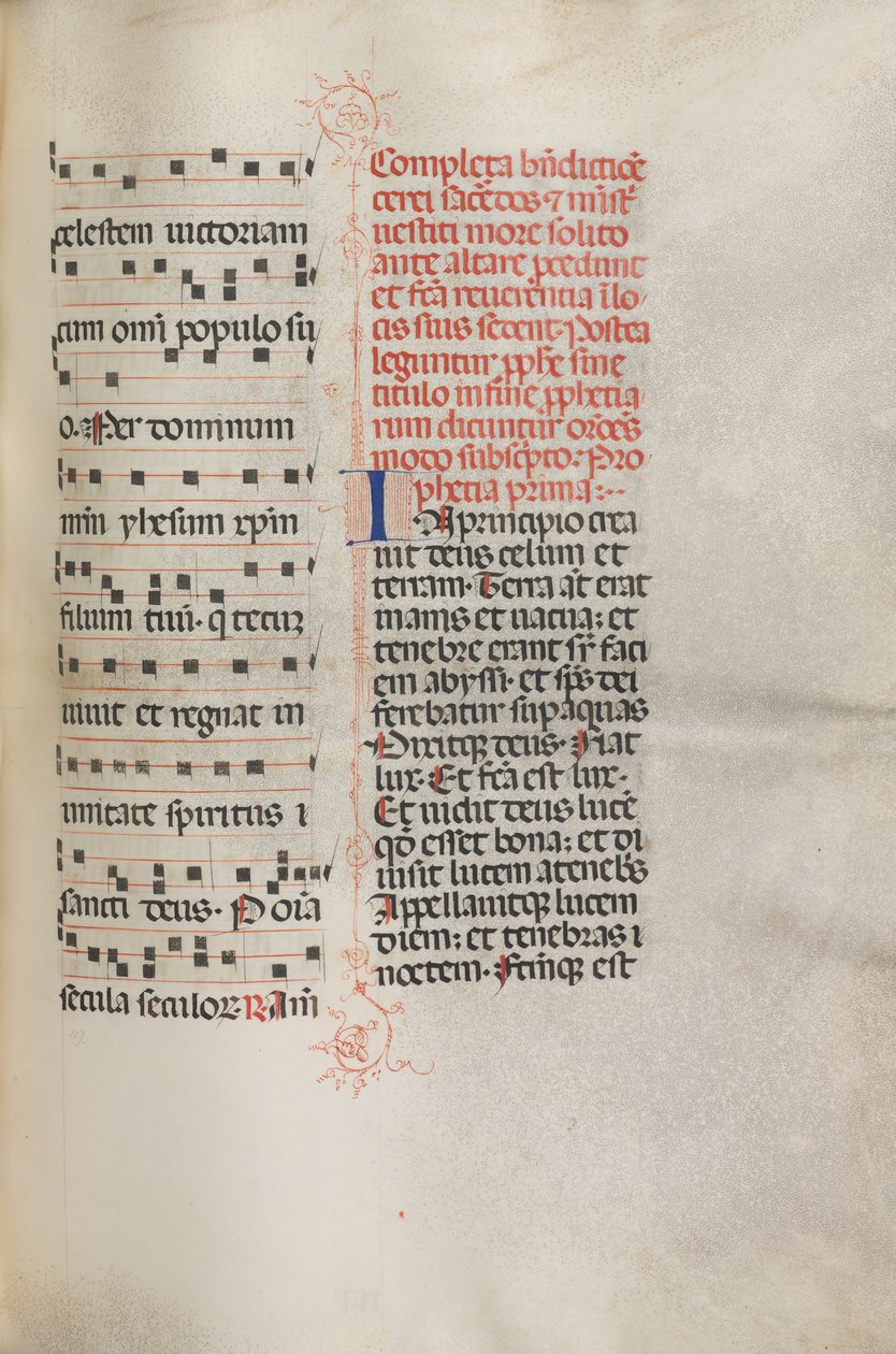 Yanlış satış: Fol. 158: Exultet için Müzik, 1469 by Bartolomeo Caporali