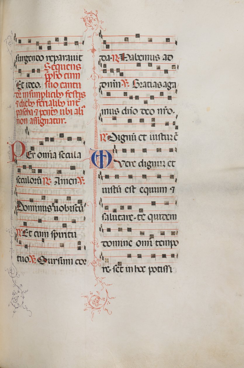 Yanlış satış: Fol. 179: Çeşitli sıradan dualar için müzik, 1469. by Bartolomeo Caporali