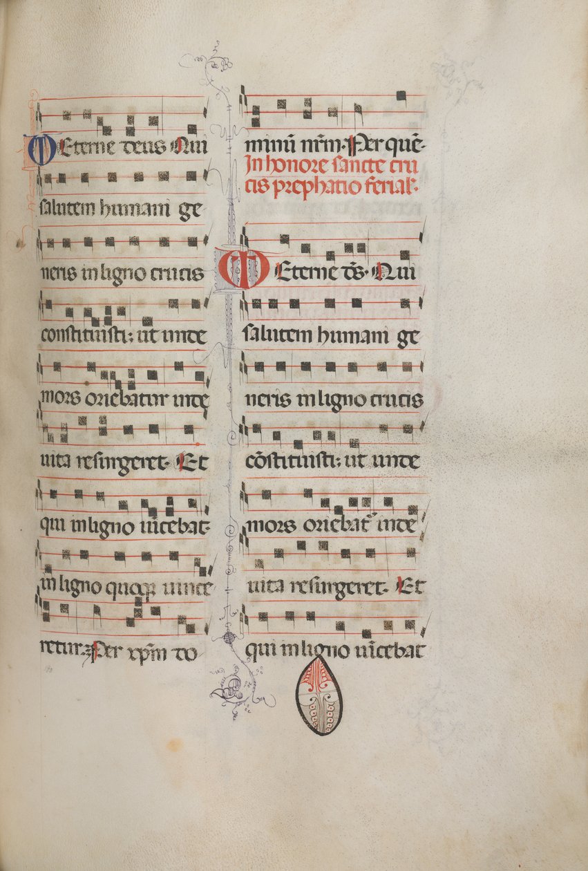 Yanlış satış: Fol. 182: Çeşitli sıradan dualar için müzik, 1469. by Bartolomeo Caporali