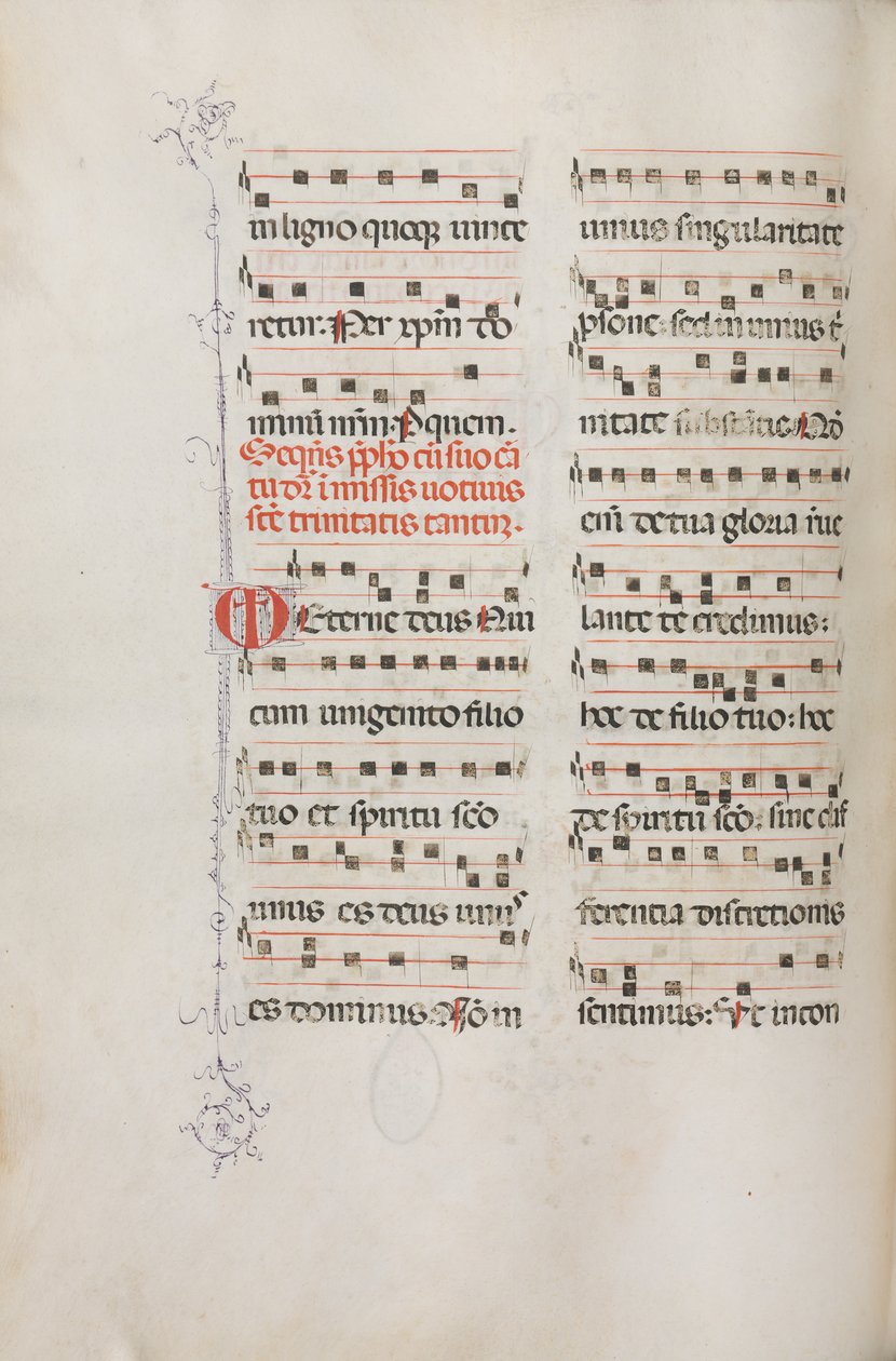 Yanlış satış: Fol. 182v: Çeşitli sıradan dualar için müzik, 1469. by Bartolomeo Caporali