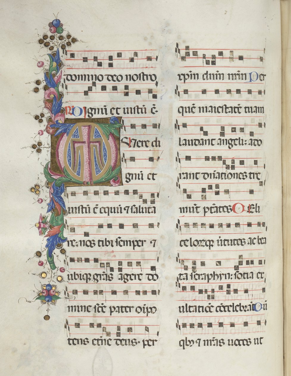 Yanlış satış: Fol. 184v: Çapraz, Yeşillik, 1469. by Bartolomeo Caporali