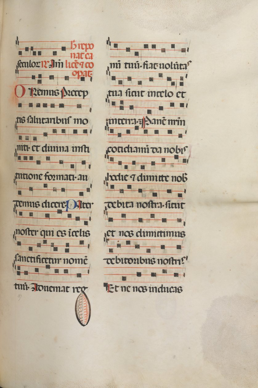 Yanlış satış: Fol. 189: Çeşitli dualar için müzik, 1469. by Bartolomeo Caporali
