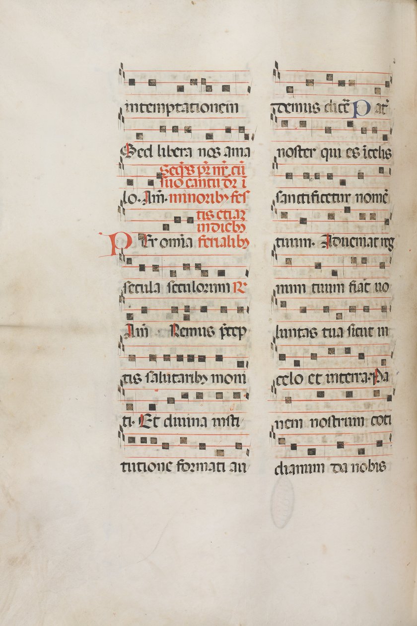 Yanlış satış: Fol. 189v: Çeşitli dualar için müzik, 1469. by Bartolomeo Caporali