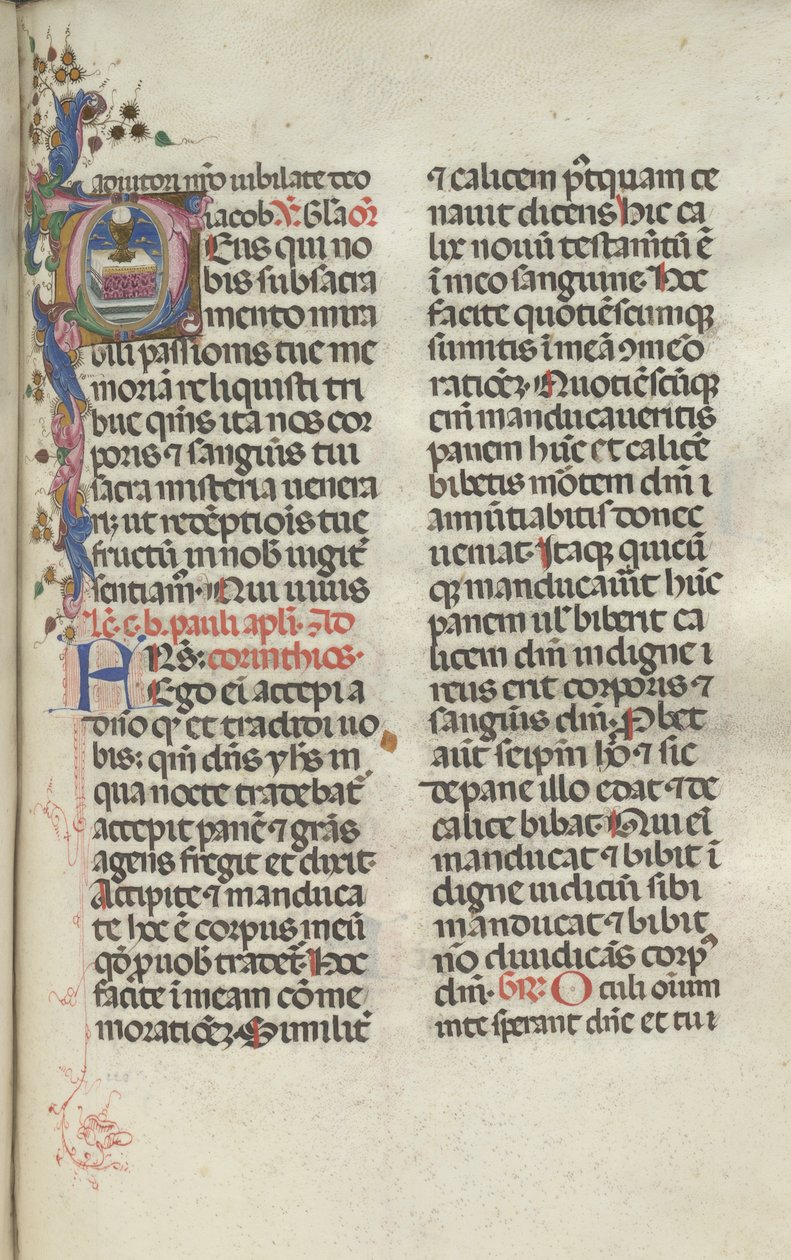 Yanlış satış: Fol. 225: Ev Sahibi Kadeh, 1469. by Bartolomeo Caporali