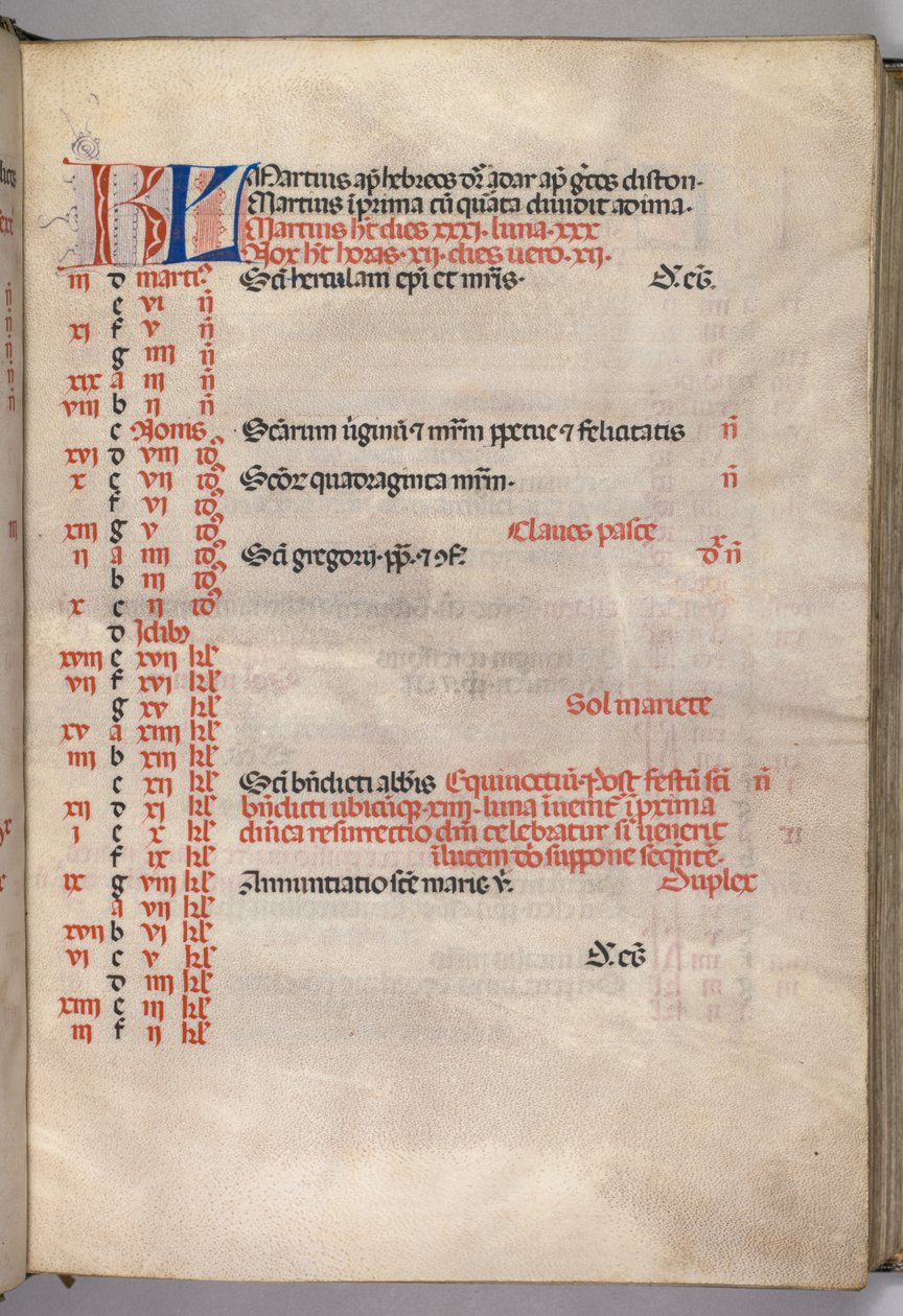 Yanlış satış: Fol. 4r: Mart Takvim Sayfası, 1469. by Bartolomeo Caporali