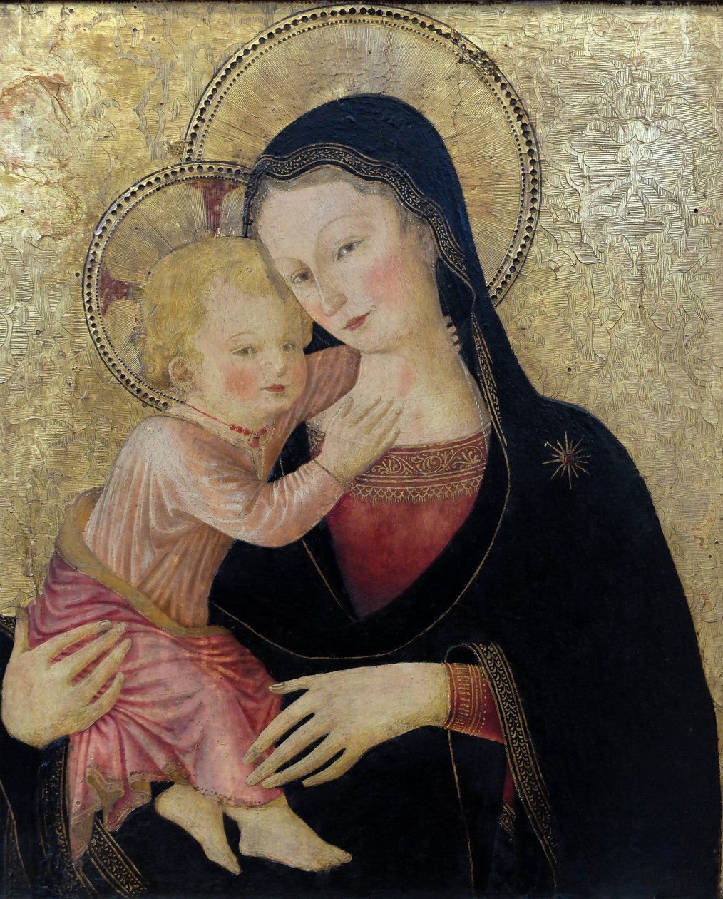 Bakire ve Çocuk, detay. (resim) by Bartolomeo Caporali