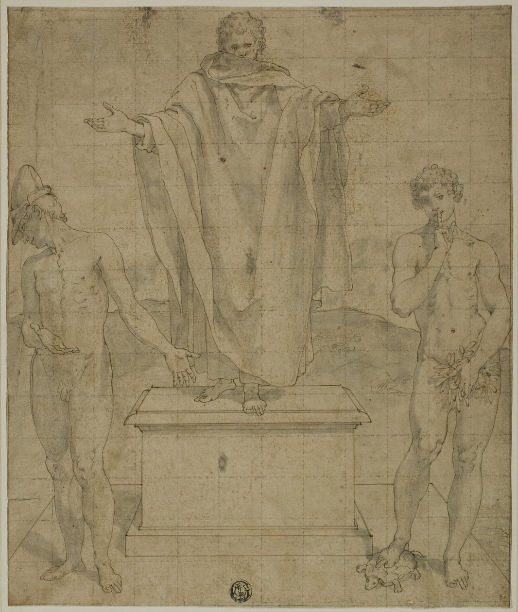 İnanç ve Sessizlik Alegorisi Çalışması by Bartolomeo Cesi